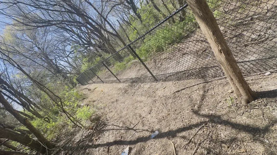 Wire fence on a brush line by Aesthetic Gates & Fence in Navarro County, Texas